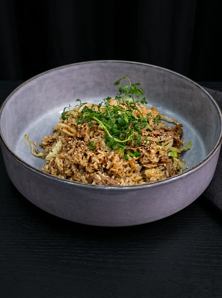 Arroz Frito Estilo Sarang con Bulgogi