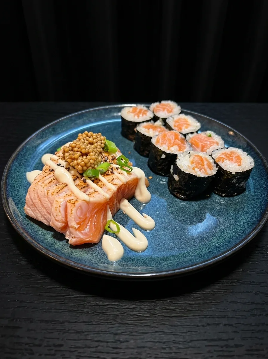 Makis trio salmón