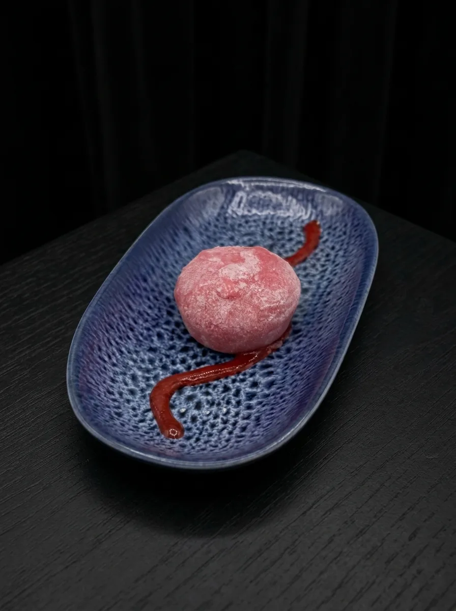 Mochi de frambuesa