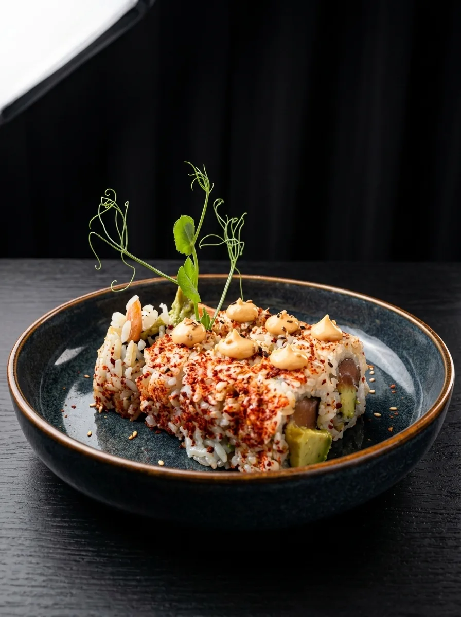 Uramaki Salmón picante